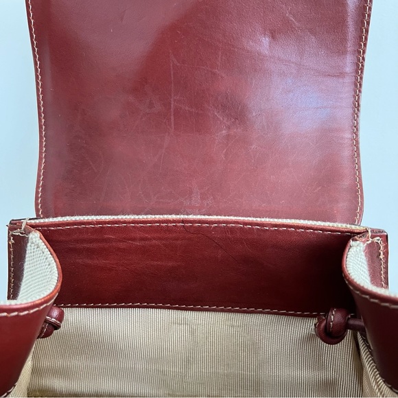 Vintage Bally Leather & canvas backpack - Picture 8 of 10